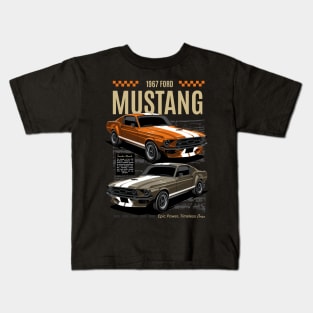 1967 Ford Mustang Kids T-Shirt